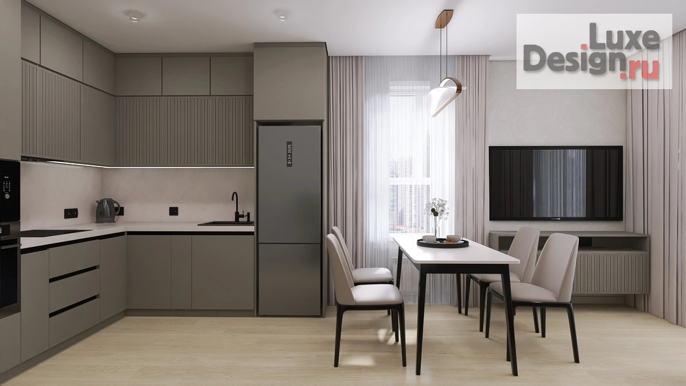 Дизайн интерьера кухни "Кухня-гостиная" (фото 7)