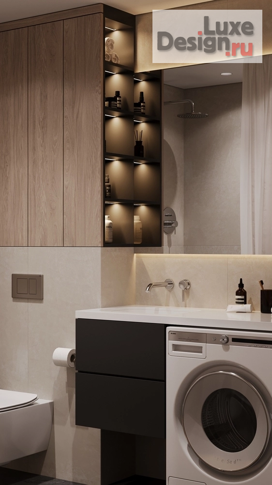 Дизайн интерьера трехкомнатной квартиры "ЖК Парковый г. Тюмень" (фото 21)