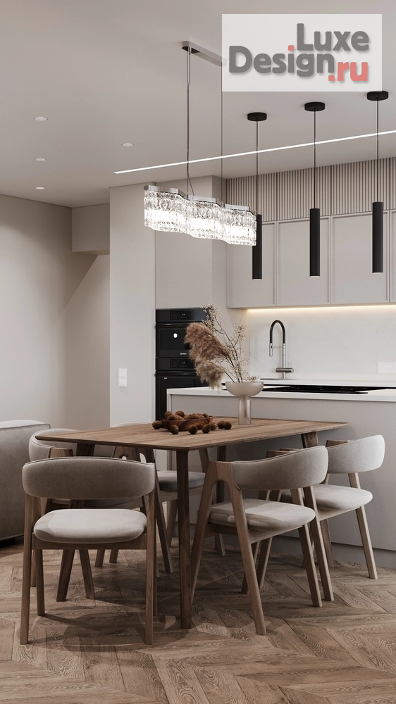 Дизайн интерьера трехкомнатной квартиры "ЖК Корней г. Тюмень" (фото 1)