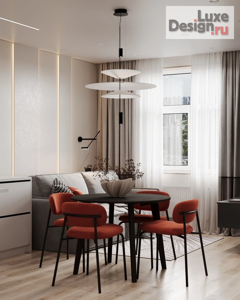 Дизайн интерьера квартиры студии "ЖК Семья г. Тюмень" (фото 4)