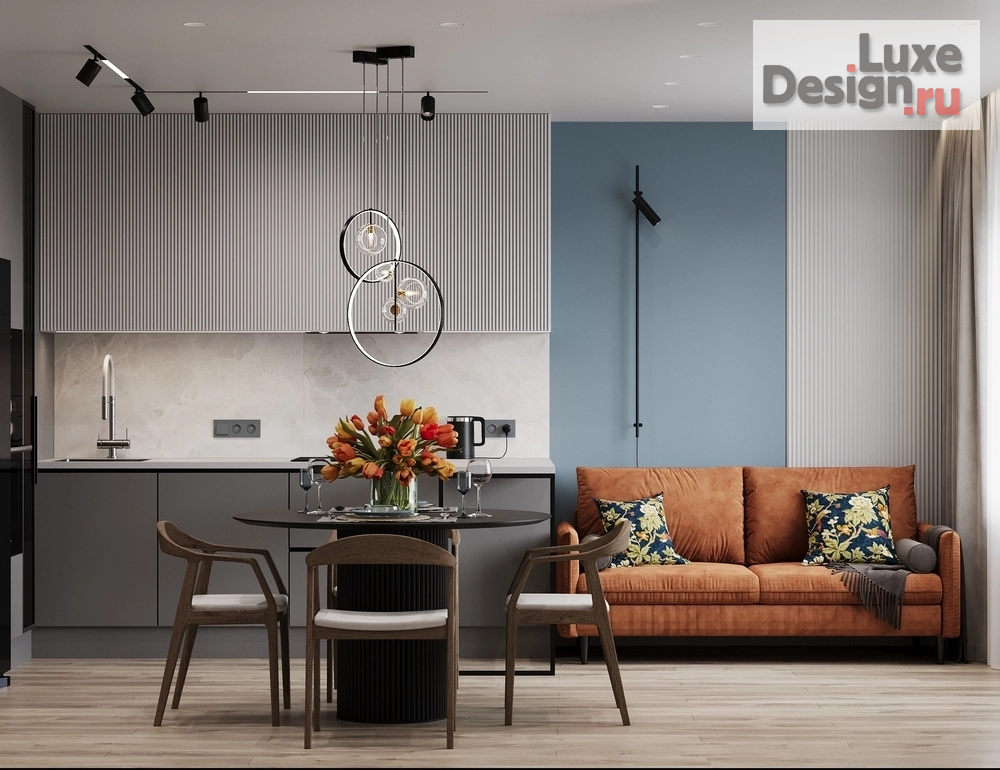 Дизайн интерьера двухкомнатной квартиры "ЖК СИМПЛ г. Тюмень" (фото 9)
