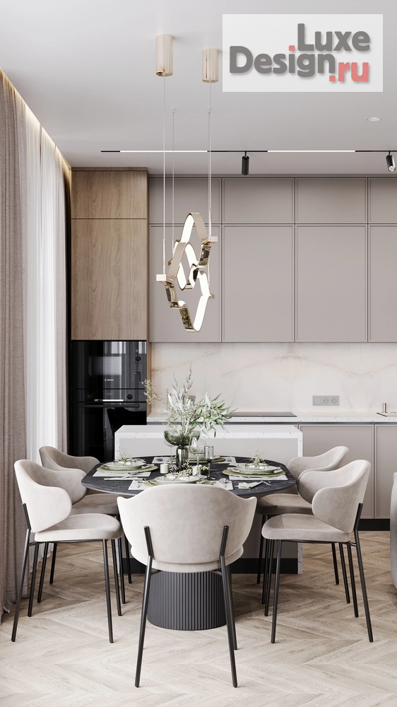 Дизайн интерьера двухкомнатной квартиры "ЖК Возрождение г. Ханты-Мансийск " (фото 7)