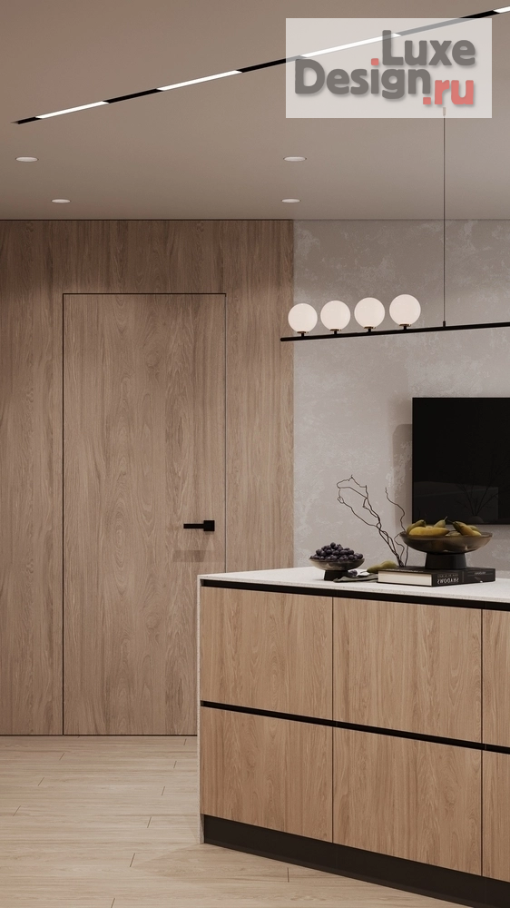 Дизайн интерьера трехкомнатной квартиры "ЖК Парковый г. Тюмень" (фото 5)