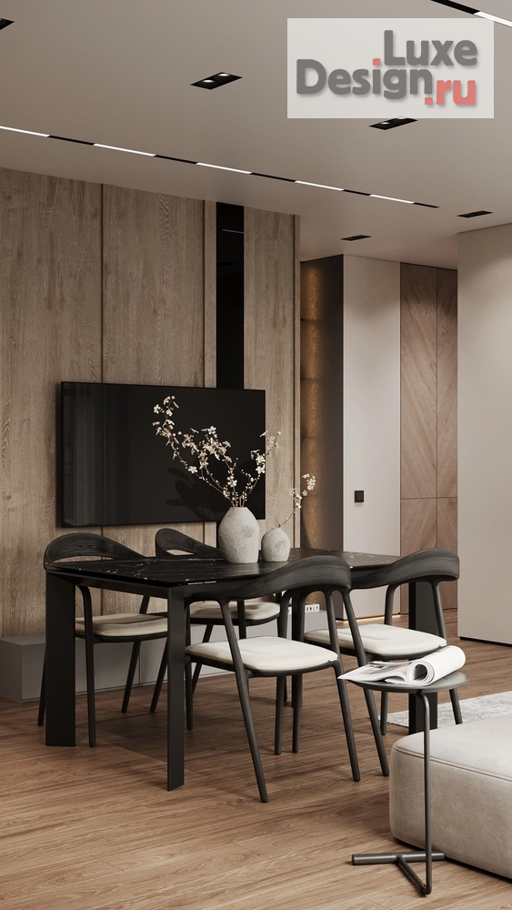 Дизайн интерьера трехкомнатной квартиры "ЖК Машаров г. Тюмень" (фото 2)