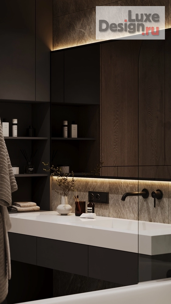 Дизайн интерьера трехкомнатной квартиры "ЖК Машаров г. Тюмень" (фото 28)