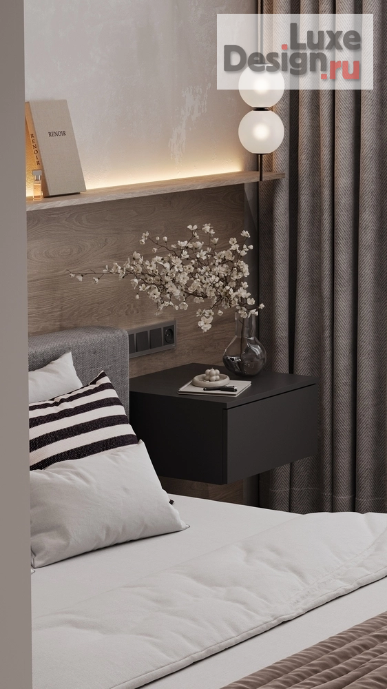 Дизайн интерьера трехкомнатной квартиры "ЖК Парковый г. Тюмень" (фото 16)