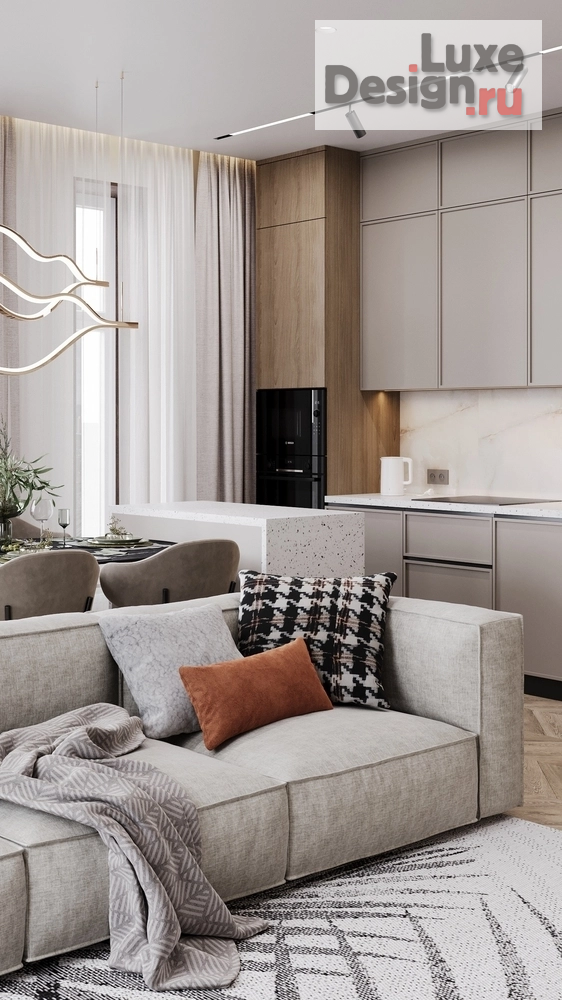 Дизайн интерьера двухкомнатной квартиры "ЖК Возрождение г. Ханты-Мансийск " (фото 9)