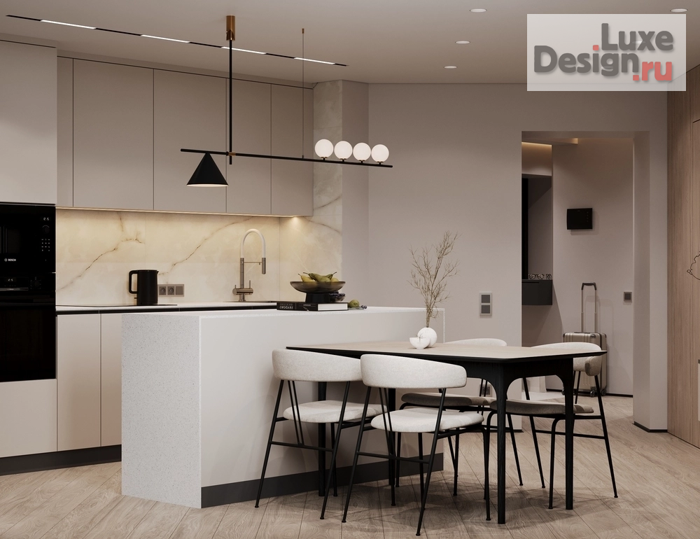 Дизайн интерьера трехкомнатной квартиры "ЖК Парковый г. Тюмень" (фото 1)