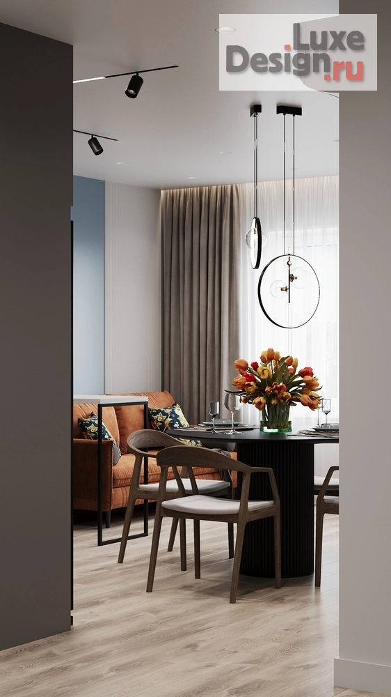 Дизайн интерьера двухкомнатной квартиры "ЖК СИМПЛ г. Тюмень" (фото 13)