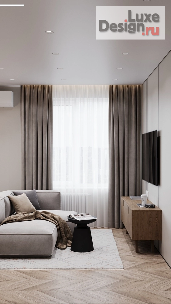 Дизайн интерьера трехкомнатной квартиры "ЖК Корней г. Тюмень" (фото 7)