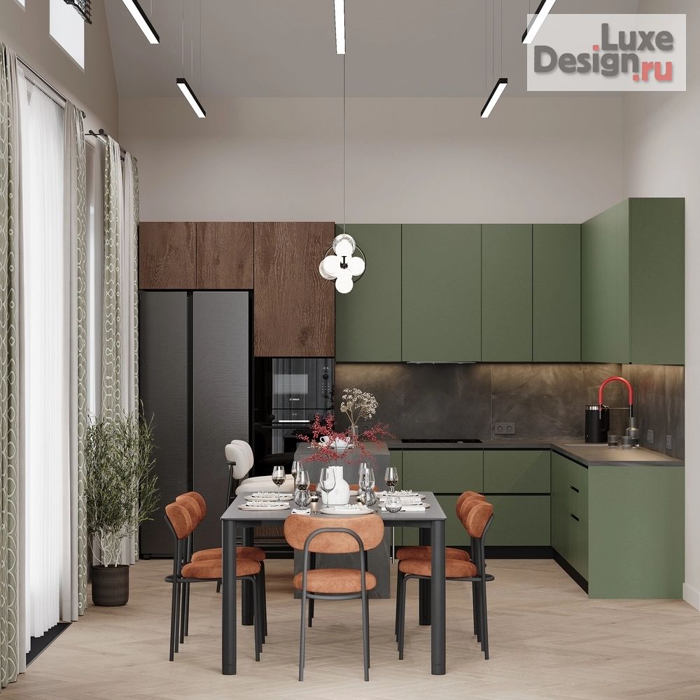 Дизайн интерьера коттеджа "АБЗ г. Ханты-Мансийск " (фото 1)