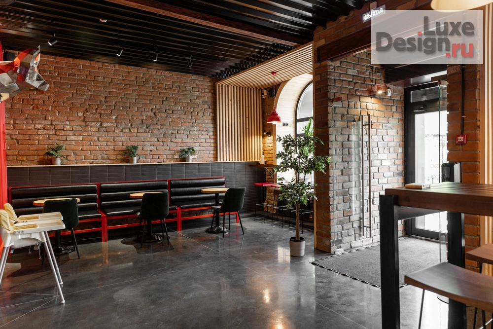 Дизайн интерьера кафе "Бургерная, 180м2" (фото 3)