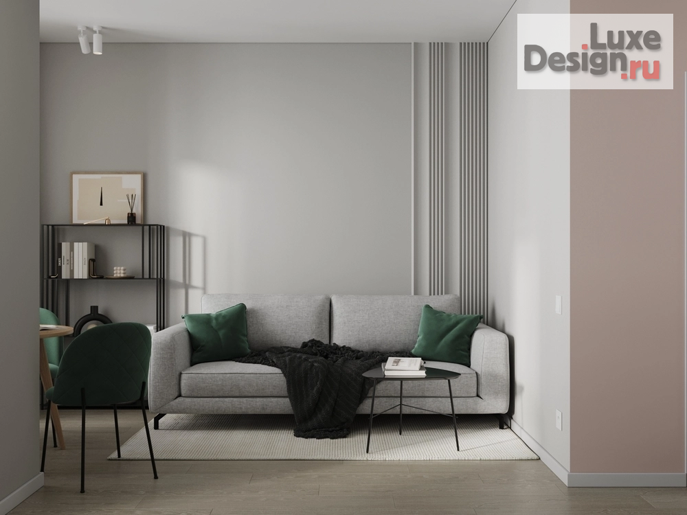 Дизайн интерьера однокомнатной квартиры "ЖК Вереск " (фото 1)