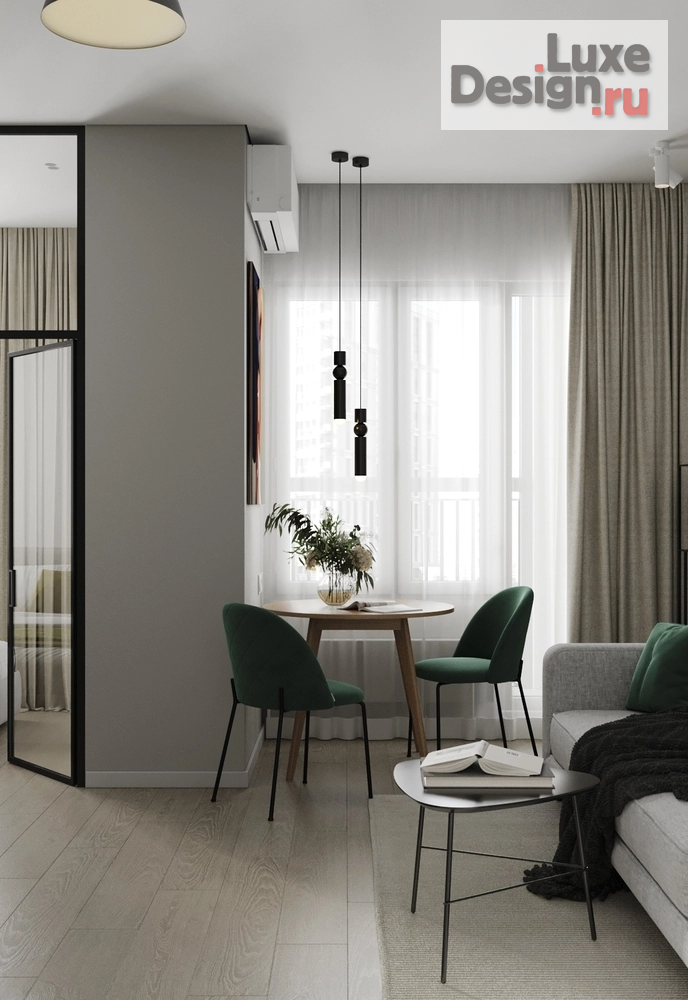 Дизайн интерьера однокомнатной квартиры "ЖК Вереск " (фото 4)