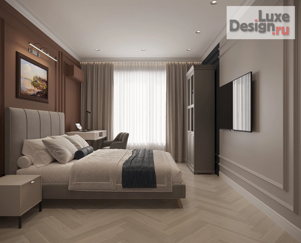 Дизайн интерьера однокомнатной квартиры "Современная Классика — вне времени, но в духе времени" (фото 8)