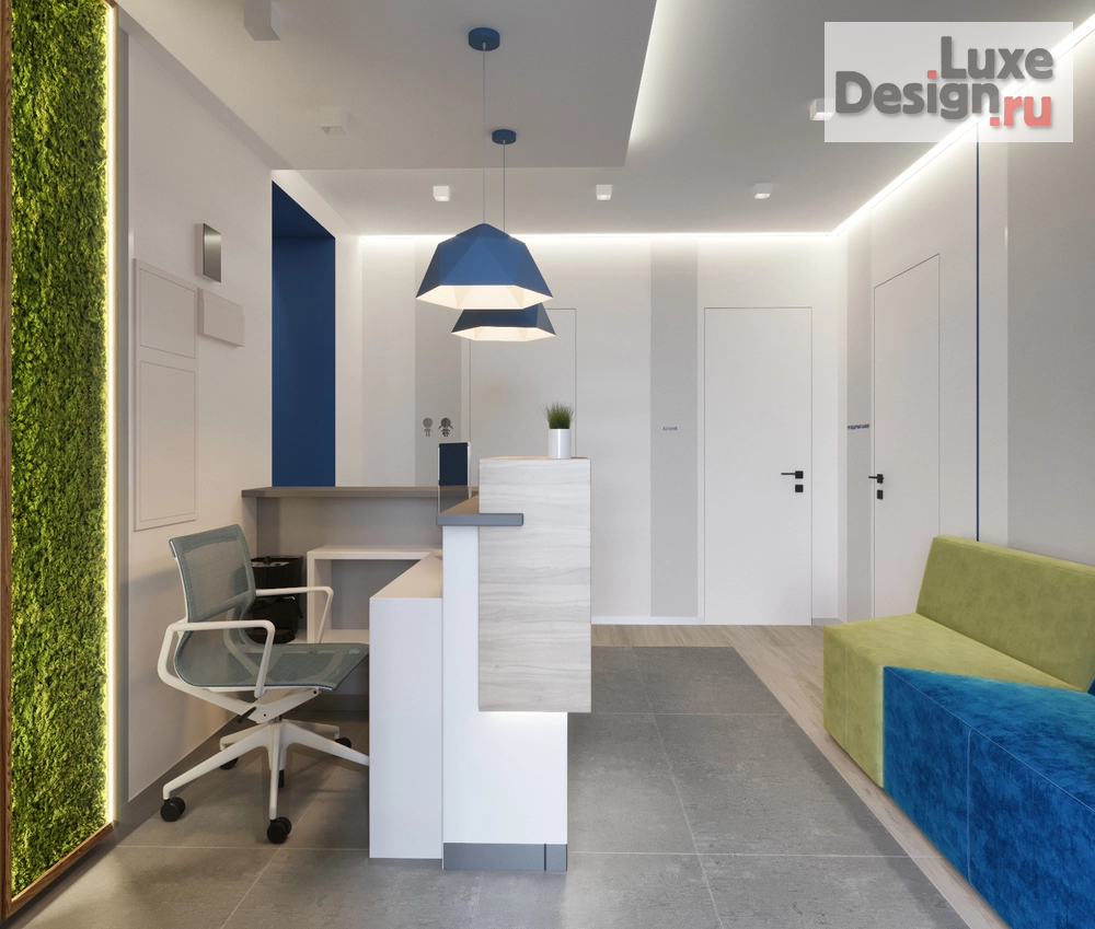 Дизайн интерьера лечебного учреждения "Частная клиника" (фото 2)