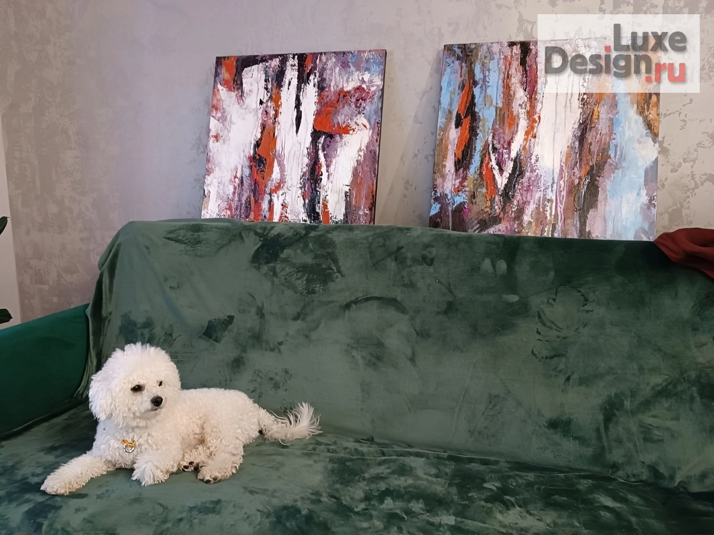 Дизайн интерьера однокомнатной квартиры "Минимализм с изумрудными акцентами моменты реализации" (фото 6)