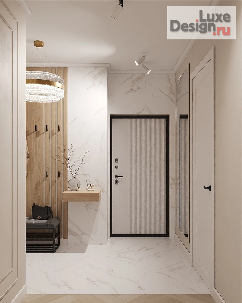 Дизайн интерьера гостиной "Деликатный серый" (фото 13)