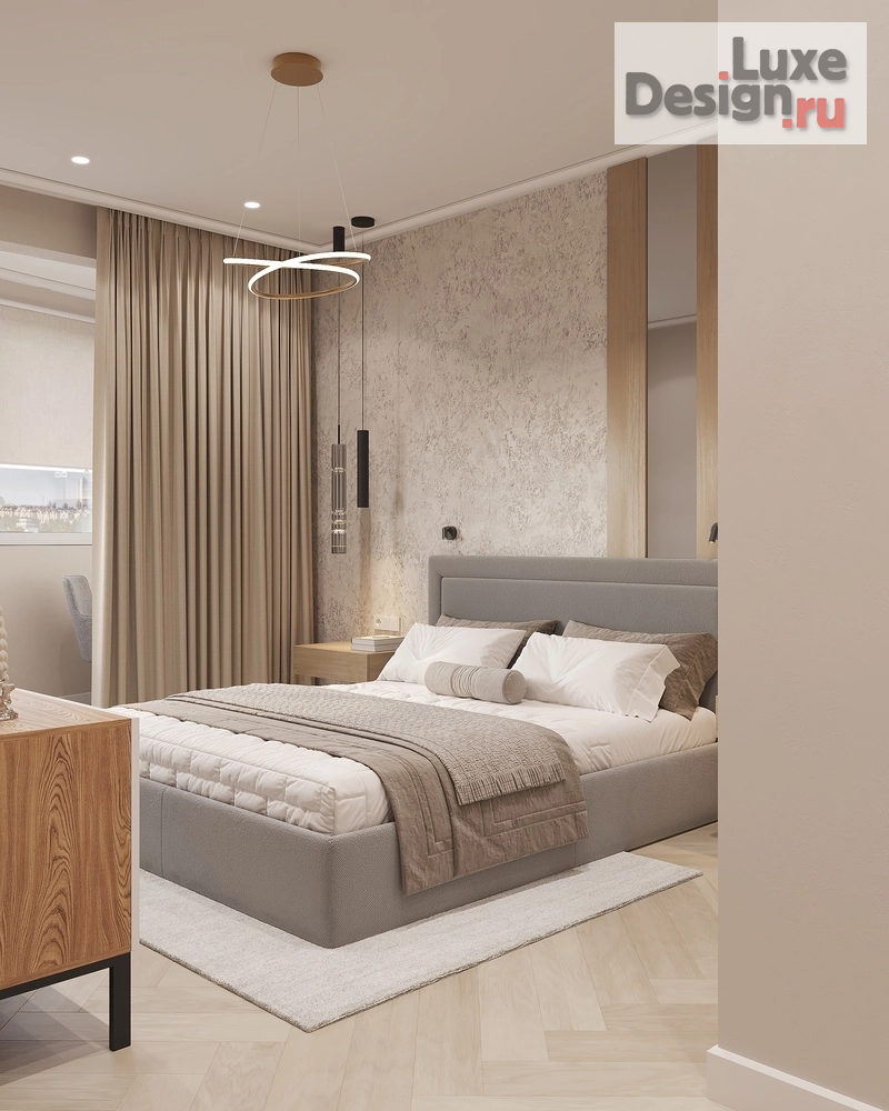 Дизайн интерьера четырехкомнатной квартиры "Спальня" (фото 7)