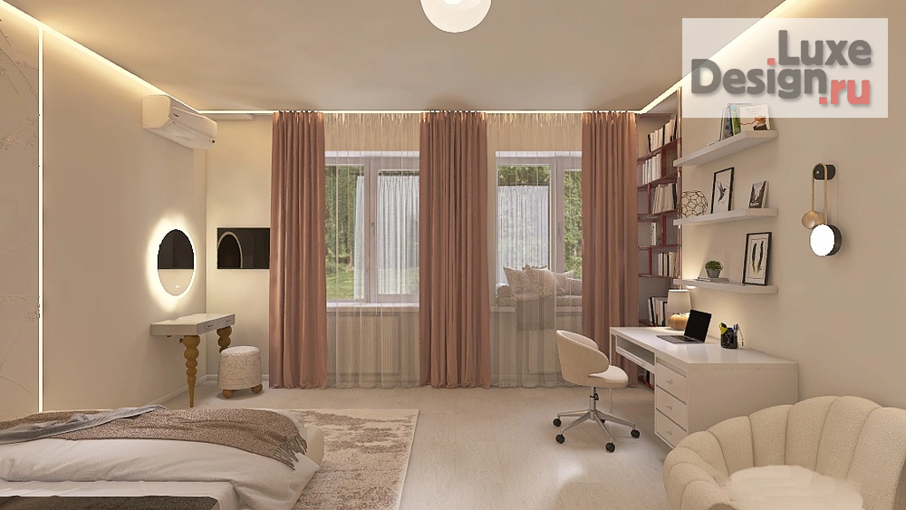 Дизайн интерьера четырехкомнатной квартиры "Четырехкомнатная квартира 160 кв.м." (фото 40)