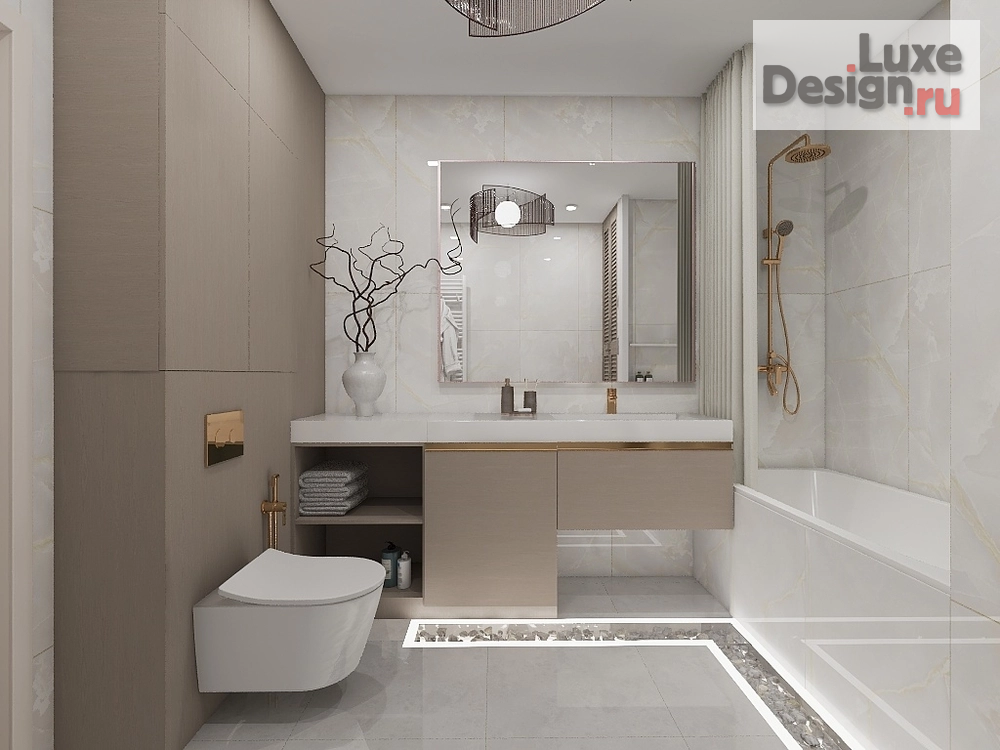 Дизайн интерьера четырехкомнатной квартиры "Четырехкомнатная квартира 160 кв.м." (фото 48)