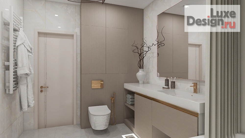 Дизайн интерьера четырехкомнатной квартиры "Четырехкомнатная квартира 160 кв.м." (фото 50)