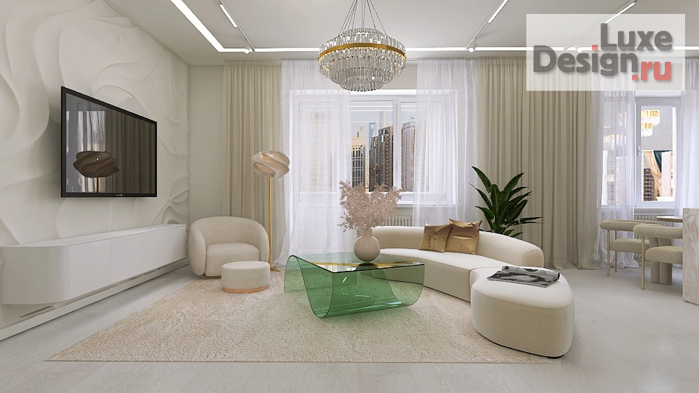 Дизайн интерьера четырехкомнатной квартиры "Четырехкомнатная квартира 160 кв.м." (фото 9)