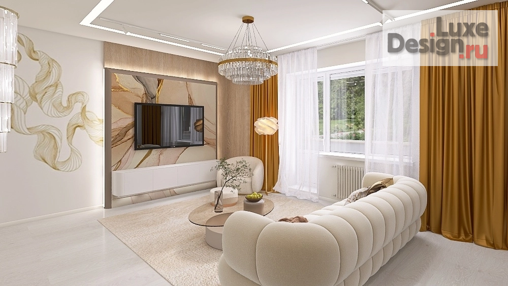 Дизайн интерьера четырехкомнатной квартиры "Четырехкомнатная квартира 160 кв.м." (фото 10)