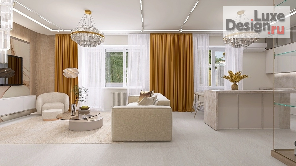 Дизайн интерьера четырехкомнатной квартиры "Четырехкомнатная квартира 160 кв.м." (фото 12)