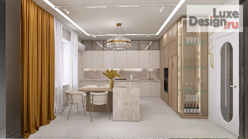 Дизайн интерьера четырехкомнатной квартиры "Четырехкомнатная квартира 160 кв.м." (фото 14)