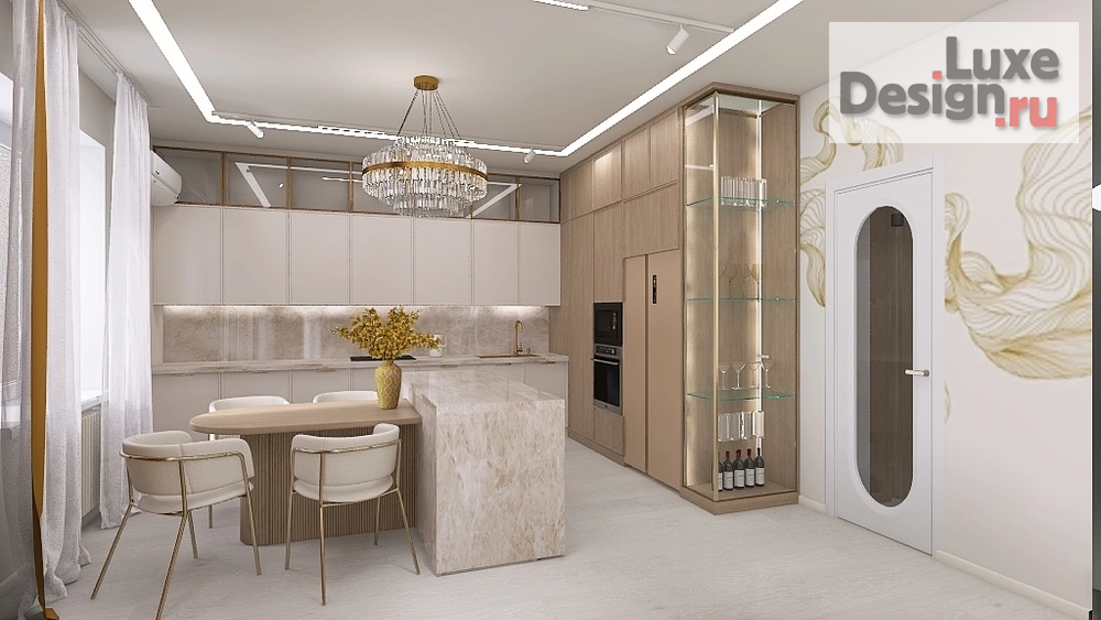 Дизайн интерьера четырехкомнатной квартиры "Четырехкомнатная квартира 160 кв.м." (фото 17)