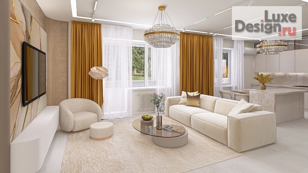 Дизайн интерьера четырехкомнатной квартиры "Четырехкомнатная квартира 160 кв.м." (фото 20)