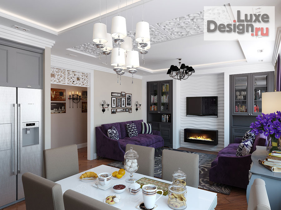 Дизайн интерьера трехкомнатной квартиры "Проект трехкомнатной квартиры" (фото 2)