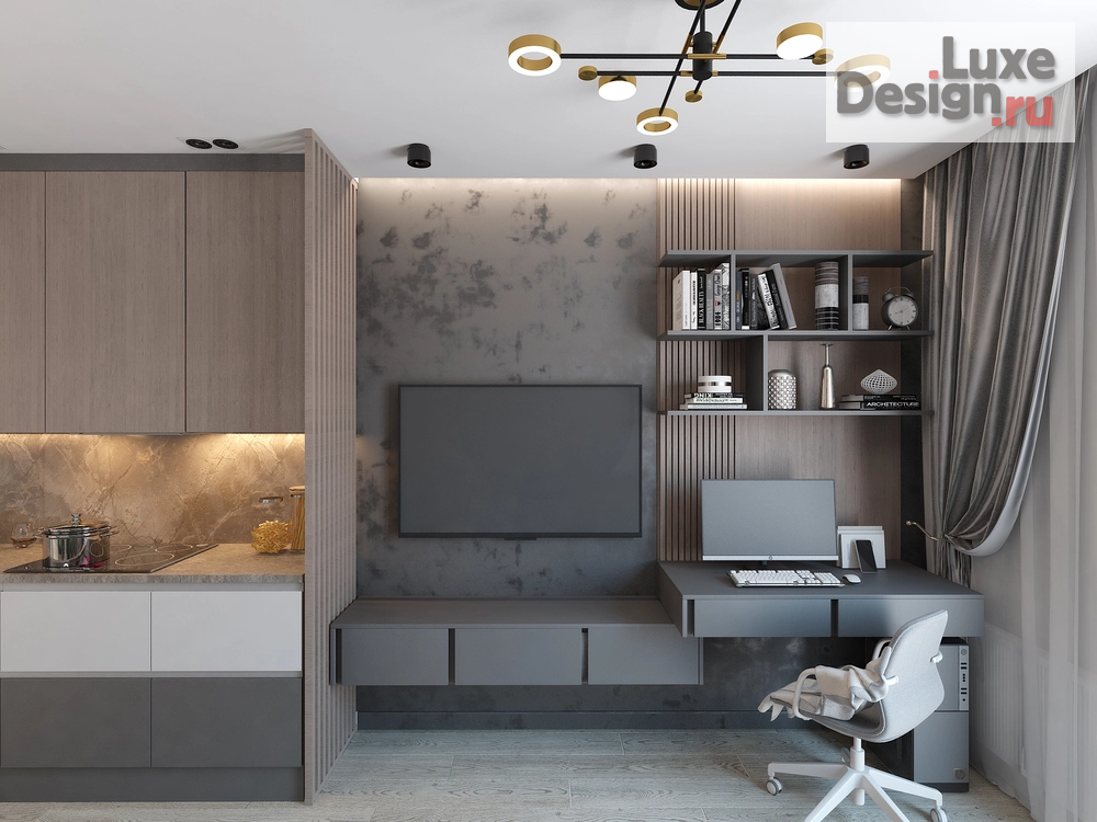 Дизайн интерьера двухкомнатной квартиры "Квартира в Сургуте" (фото 5)