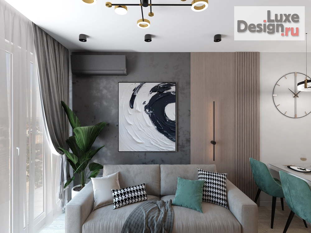 Дизайн интерьера двухкомнатной квартиры "Квартира в Сургуте" (фото 1)