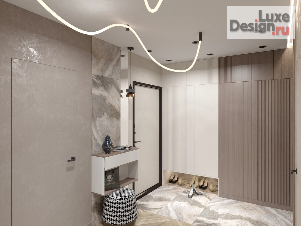 Дизайн интерьера двухкомнатной квартиры "Квартира в современном стиле в ЖК Опера" (фото 2)