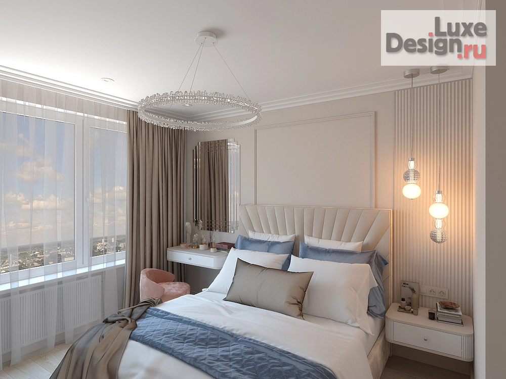 Дизайн интерьера двухкомнатной квартиры "Свобода и легкость" (фото 8)