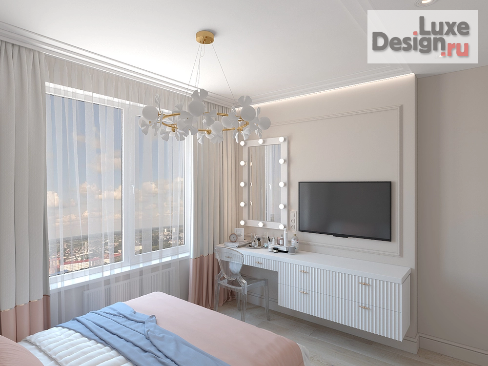 Дизайн интерьера двухкомнатной квартиры "Свобода и легкость" (фото 13)