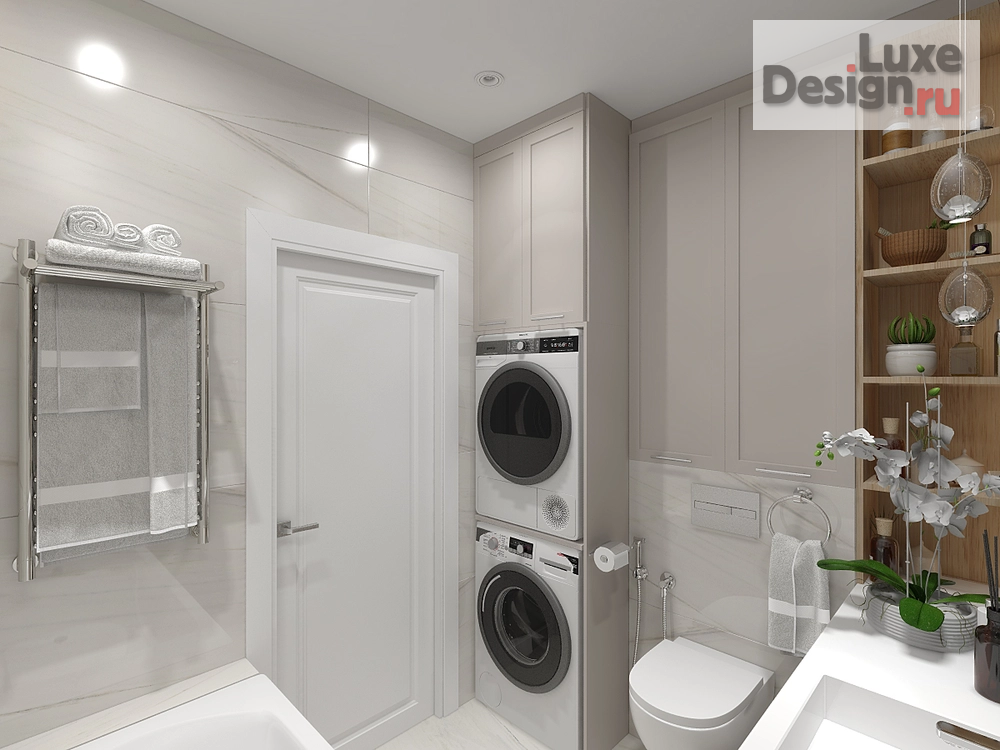 Дизайн интерьера двухкомнатной квартиры "Свобода и легкость" (фото 16)