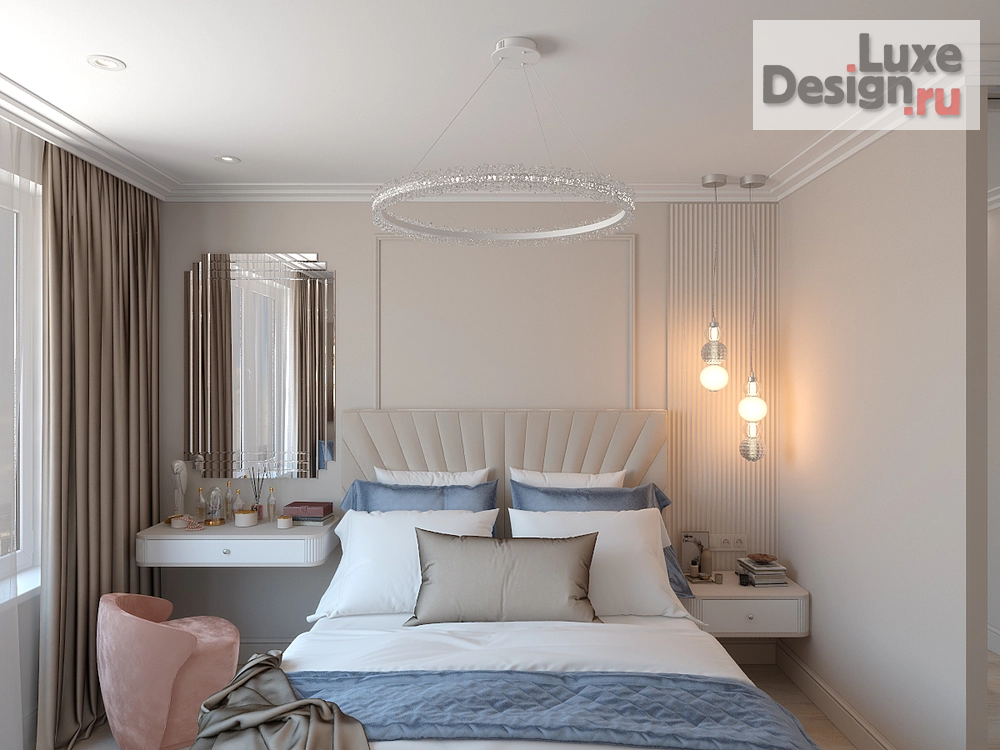 Дизайн интерьера двухкомнатной квартиры "Свобода и легкость" (фото 10)