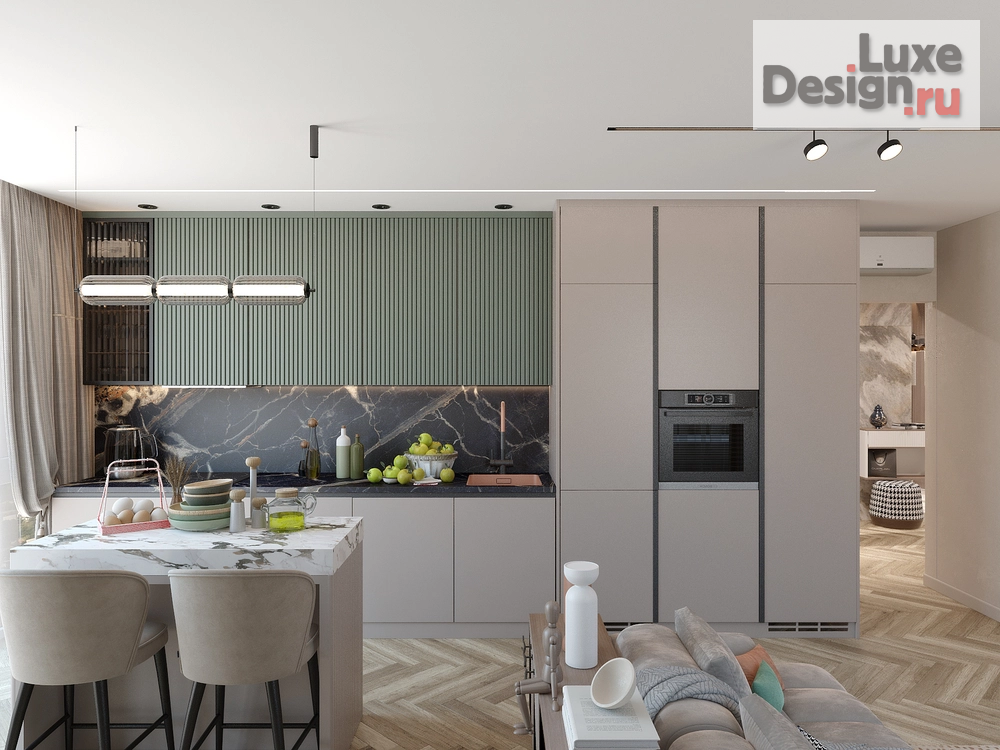 Дизайн интерьера двухкомнатной квартиры "Квартира в современном стиле в ЖК Опера" (фото 5)