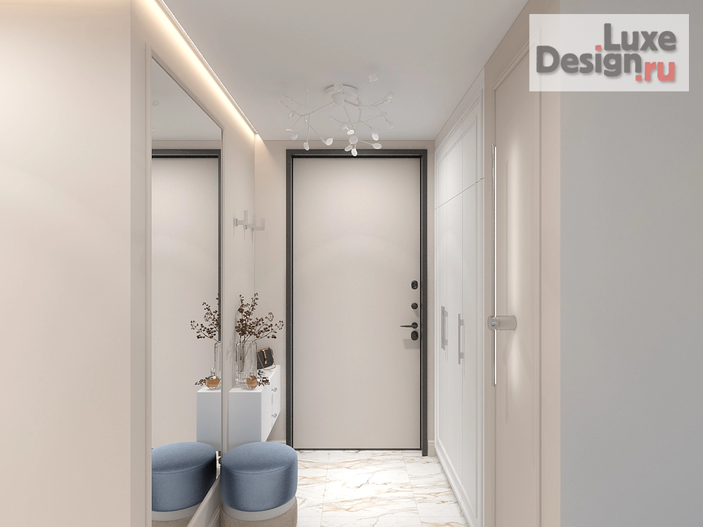 Дизайн интерьера двухкомнатной квартиры "Свобода и легкость" (фото 4)