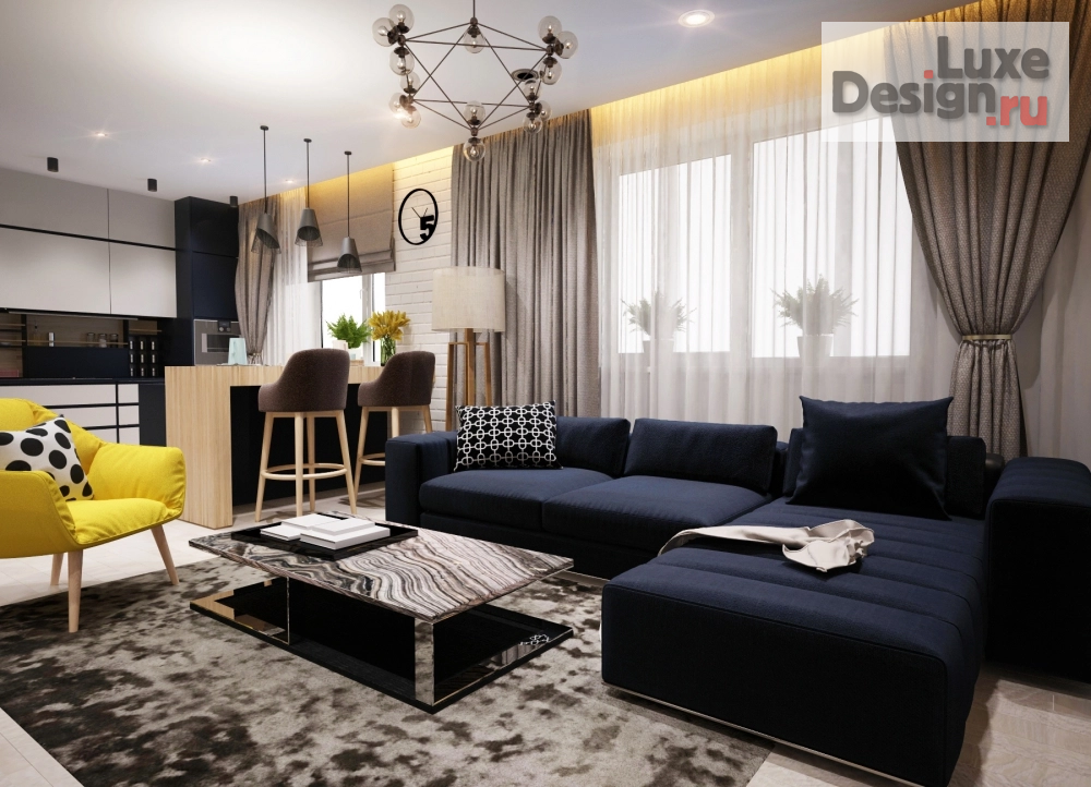 Дизайн интерьера гостиной "Дизайн гостиных" (фото 1)
