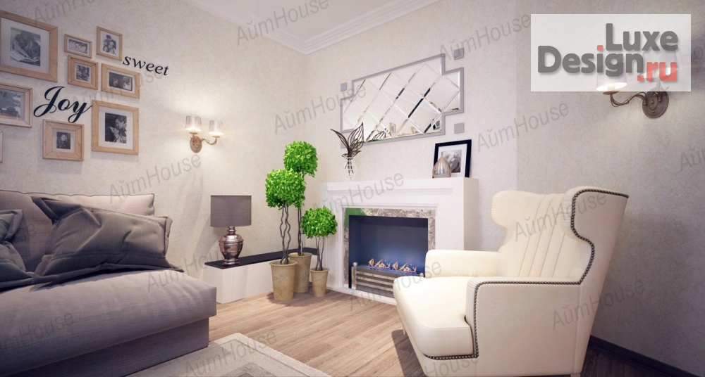 Дизайн интерьера гостиной "Дизайн гостиных" (фото 3)
