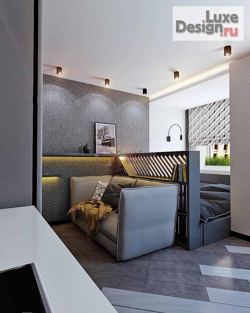 Дизайн интерьера однокомнатной квартиры "Дизайн квартиры в ЖК Видный" (фото 2)