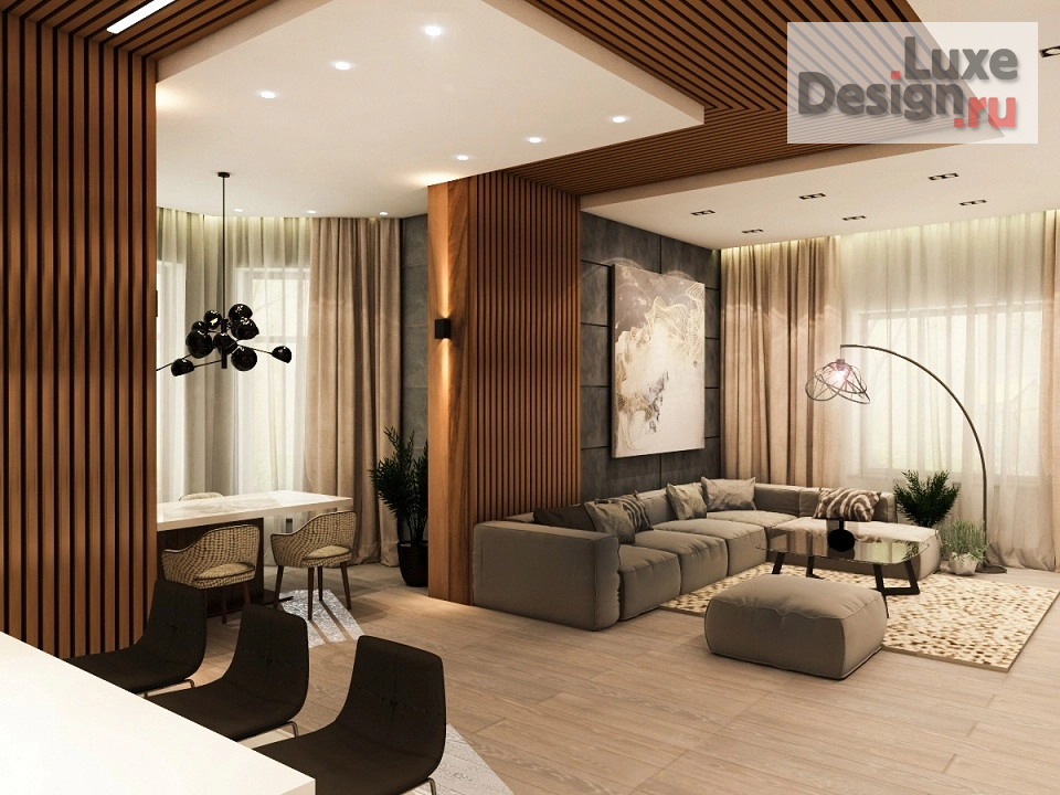 Дизайн интерьера коттеджа "Коттедж  200 кв.м." (фото 1)