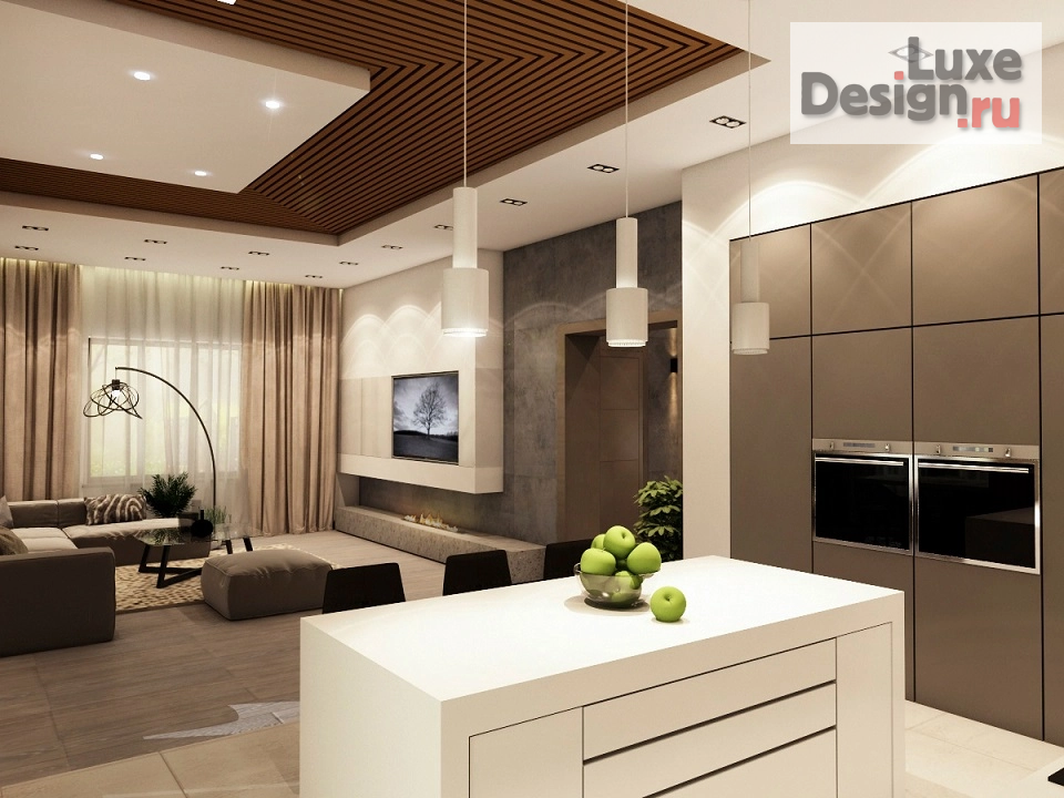 Дизайн интерьера коттеджа "Коттедж  200 кв.м." (фото 3)