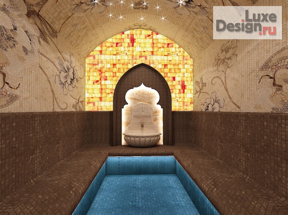 Дизайн интерьера сауны "Королевская баня" (фото 8)