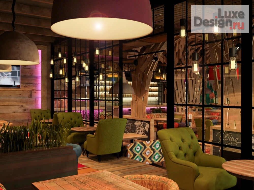 Дизайн интерьера ресторана "Восточный ресторан" (фото 3)