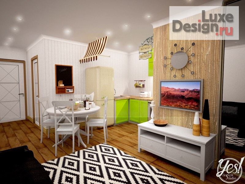 Дизайн интерьера квартиры студии "Дизайн квартиры-студии" (фото 1)